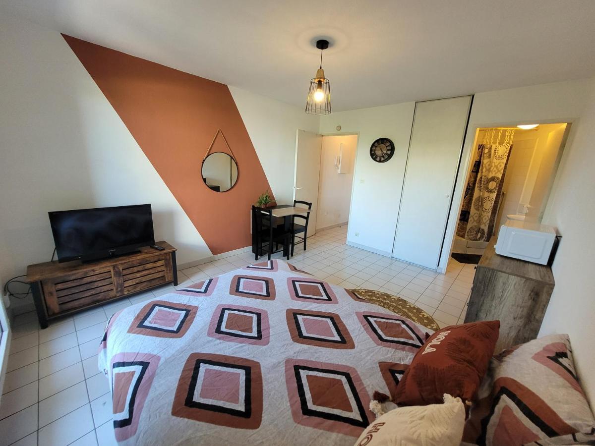 Ferienwohnung Charmant Studio Vue Sur Les Berges Du Lez Montpellier Exterior foto